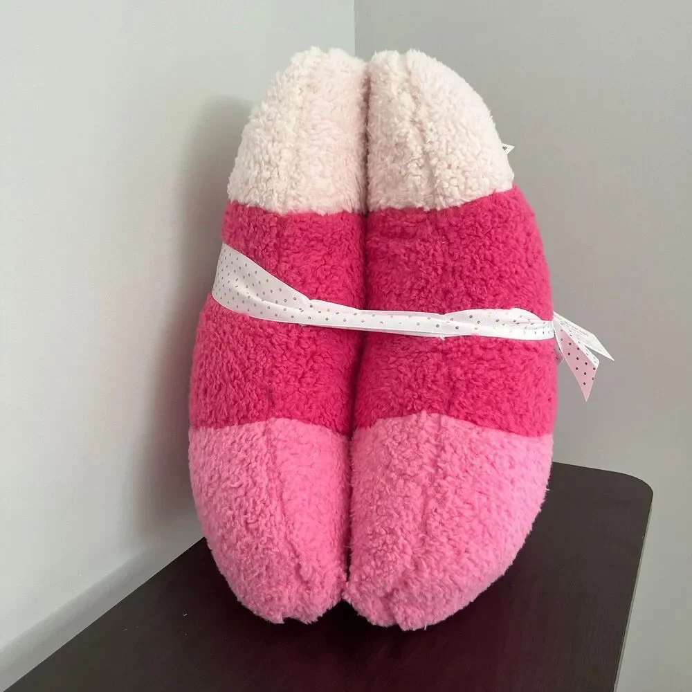 Pink Candy Corn Pillows and Matching Blanket